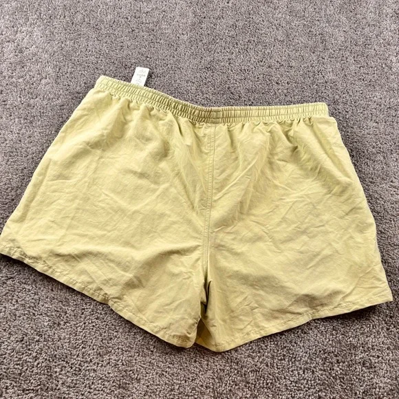 Patagonia Womens Baggies 5" Shorts XL Salamander Green Nylon Pockets Unlined - Picture 6 of 9